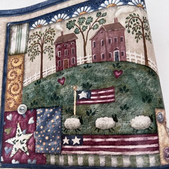 4  Village  Wallpaper Borders Americana Country - Picture 4 of 8